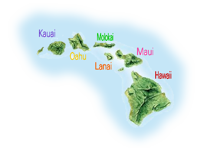 Hawaiian-islands-map